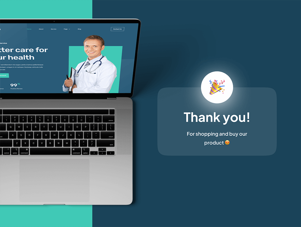 医疗保健网站Web模板 APP UI sucaiwan.com