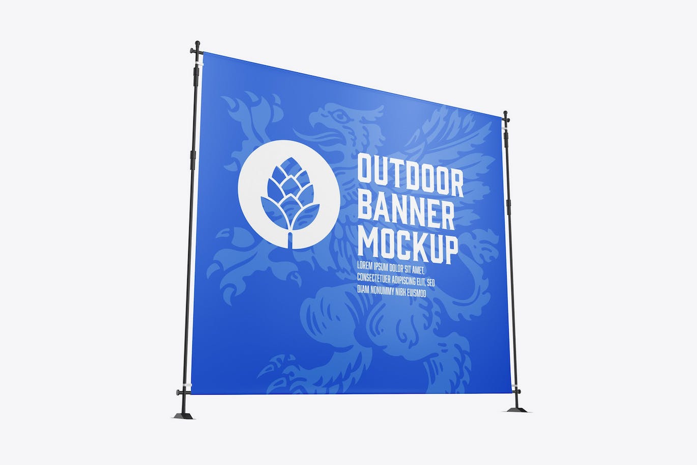 广告架海报广告展示样机 Advertising Stand Mockup 样机素材 sucaiwan.com