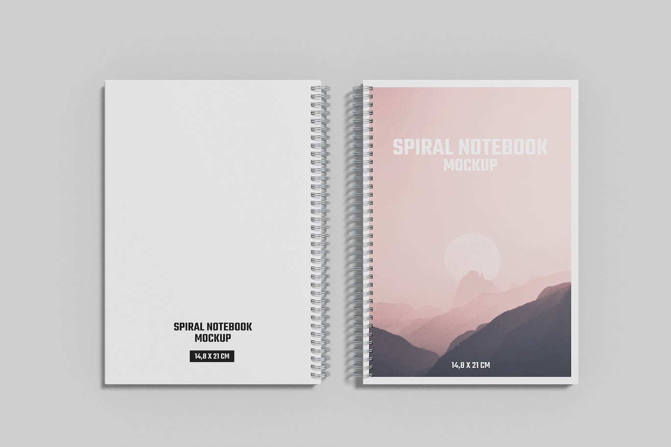 A5螺旋笔记本设计样机 A5 Spiral Notebook Mockup 样机素材 sucaiwan.com