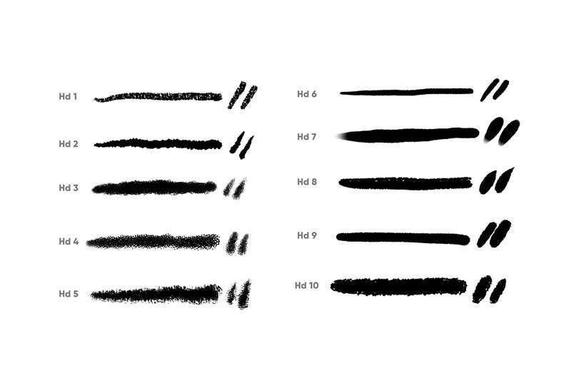 10支Procreate实用手绘笔刷 笔刷资源 sucaiwan.com