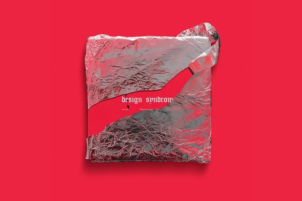 10种模拟纹理反光金属包装PSD样机包 Design Syndrome – Metallic Wrap Mockup Pack 样机素材 sucaiwan.com