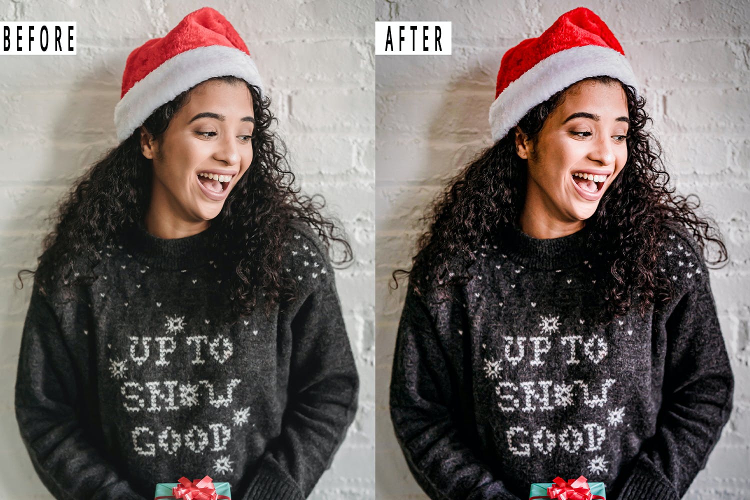 圣诞照片滤镜PS动作&LR预设 Christmas Action & Lightrom Presets 插件预设 sucaiwan.com