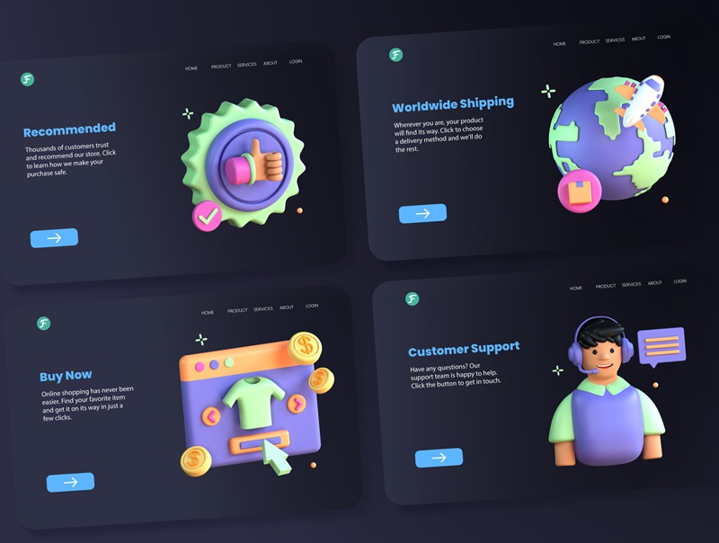 高质量三维渲染3D电商主题图标插画合辑 30 3D eCommerce Icon Set 图标素材 第6张-素材湾丨精选海外优质设计素材资源 高质量三维渲染3D电商主题图标插画合辑 30 3D eCommerce Icon Set 图标素材 sucaiwan.com