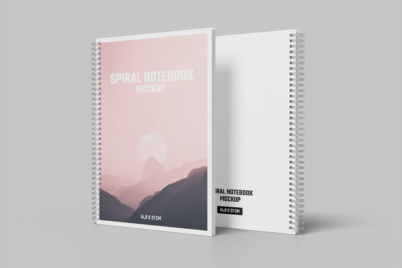 A5螺旋笔记本设计样机 A5 Spiral Notebook Mockup 样机素材 sucaiwan.com