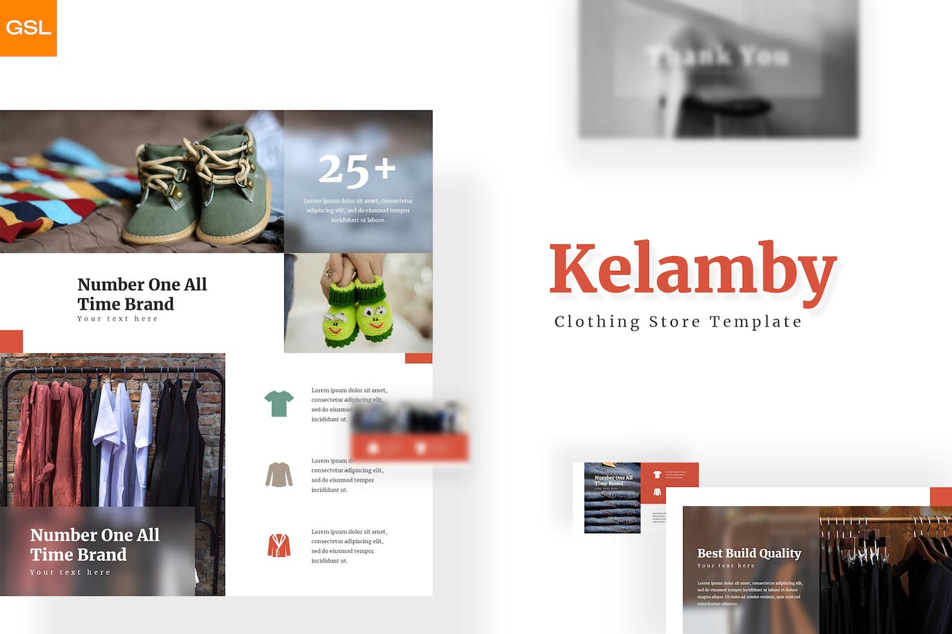 服装鞋店产品谷歌幻灯片设计模板 Kelamby – Google Slides Template 幻灯图表 sucaiwan.com