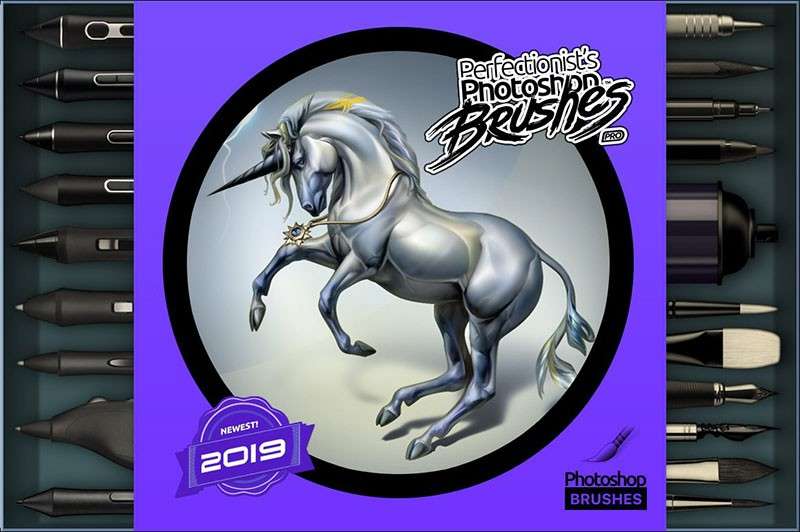 Photoshop完整艺术板绘笔刷 笔刷资源 sucaiwan.com