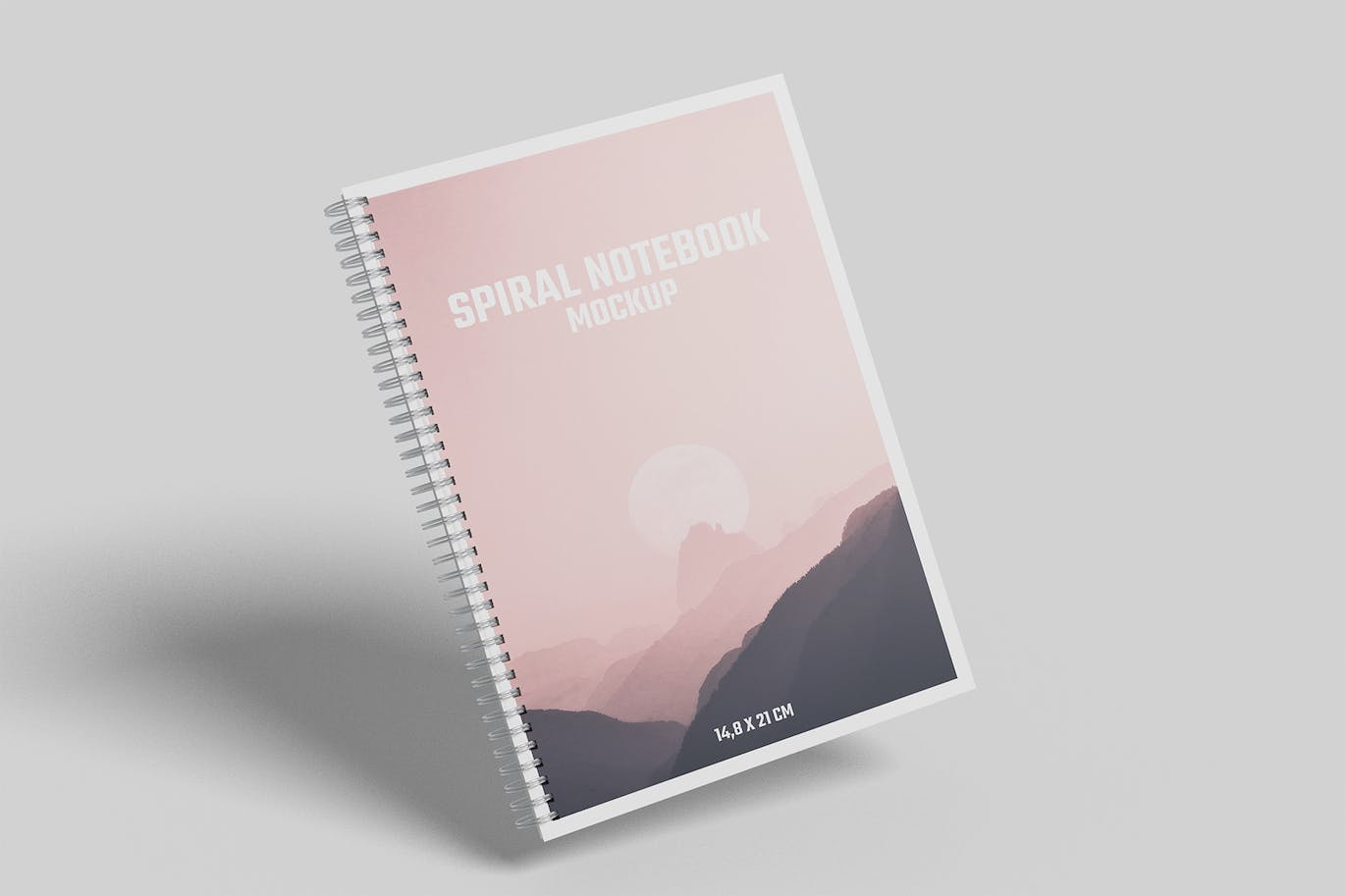 A5螺旋笔记本设计样机 A5 Spiral Notebook Mockup 样机素材 sucaiwan.com