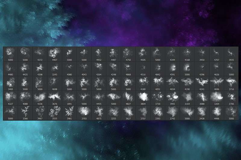 高清粉尘雾状图案Photoshop笔刷 笔刷资源 sucaiwan.com