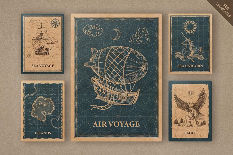 老式复古仙境地图山脉数目建筑等航海地图制作工具包Magic Lands: Vintage Map Creator 笔刷资源 第2张-素材湾丨精选海外优质设计素材资源 老式复古仙境地图山脉数目建筑等航海地图制作工具包Magic Lands: Vintage Map Creator 笔刷资源 sucaiwan.com