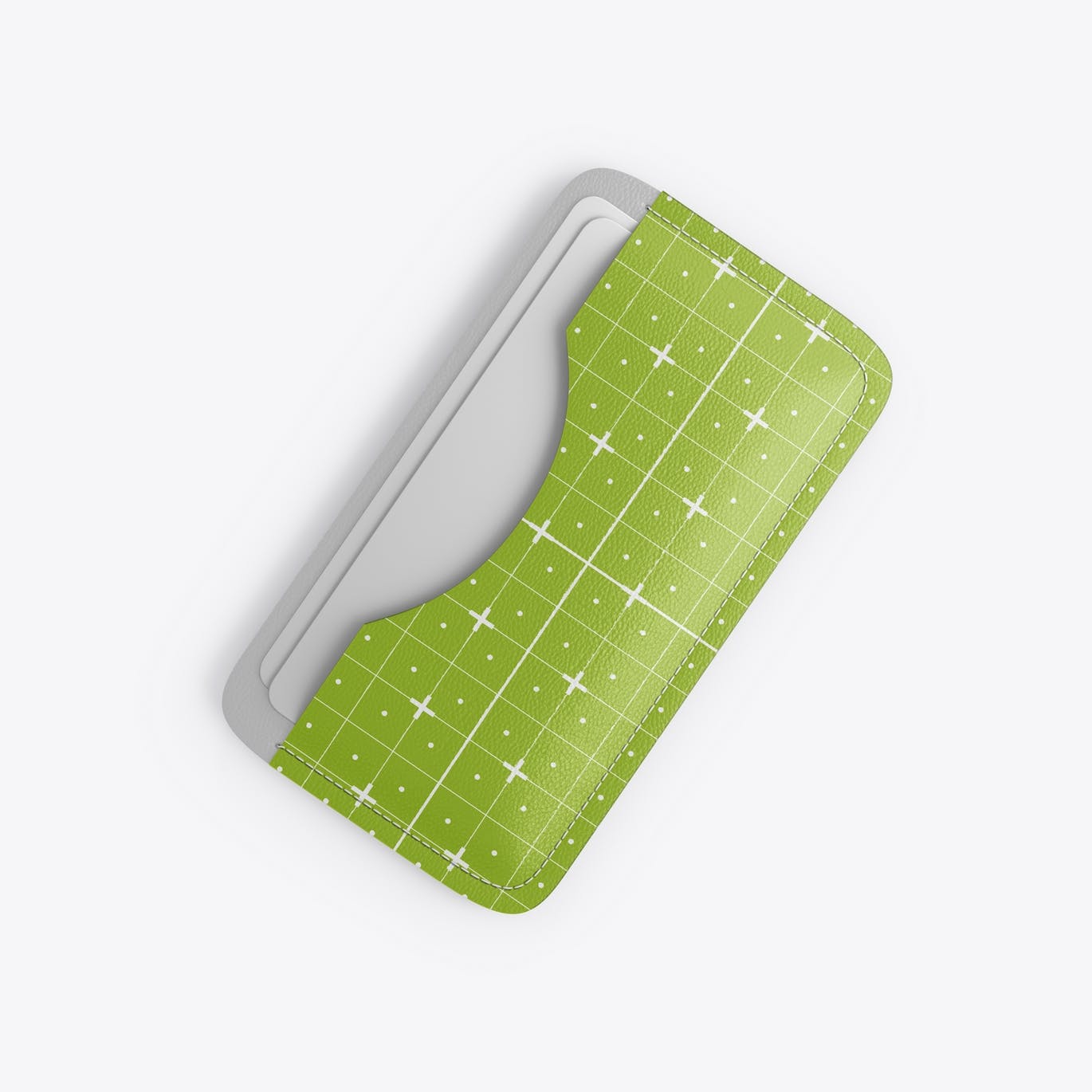 皮质名片夹设计样机模板 Leather Card Holder Mockup 样机素材 sucaiwan.com