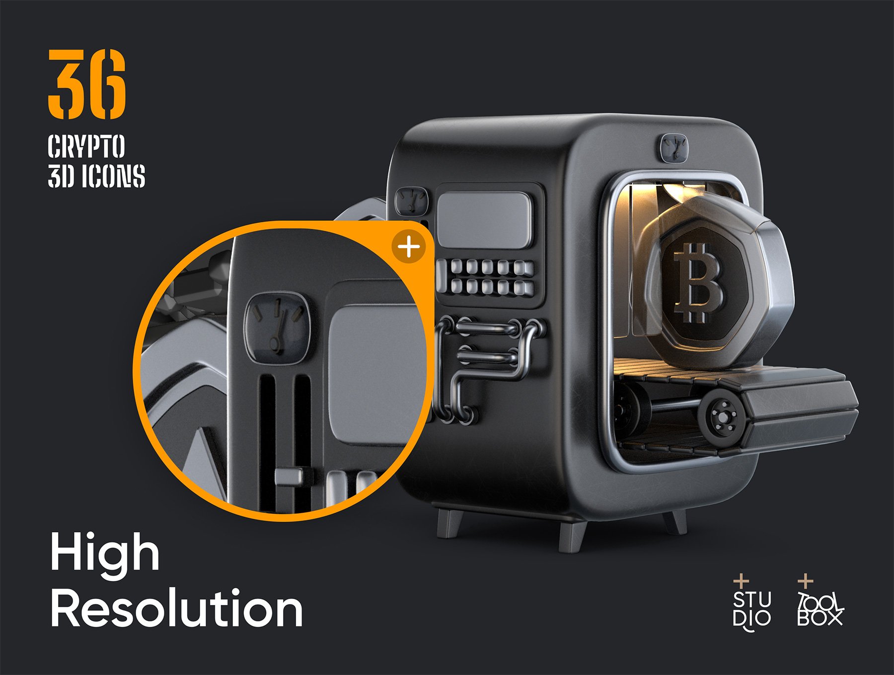 三维渲染加密钱包以太坊比特币虚拟货币主题3D插画图标合辑 36 Crypto 3D icons 图标素材 第3张-素材湾丨精选海外优质设计素材资源 三维渲染加密钱包以太坊比特币虚拟货币主题3D插画图标合辑 36 Crypto 3D icons 图标素材 sucaiwan.com