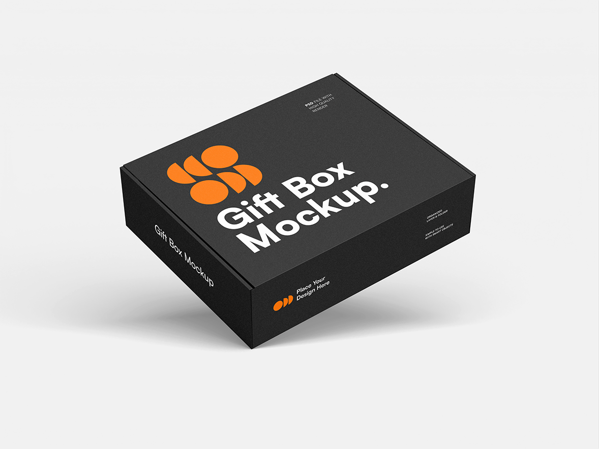 礼品盒设计样机模板 Gift Box Mockup 样机素材 sucaiwan.com