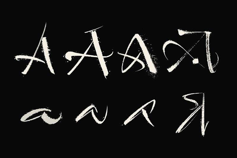 14个用于Procreate的书法笔刷 笔刷资源 sucaiwan.com