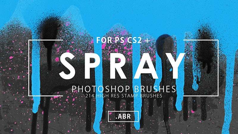 214个喷漆喷雾效果Photoshop笔刷套装 笔刷资源 sucaiwan.com