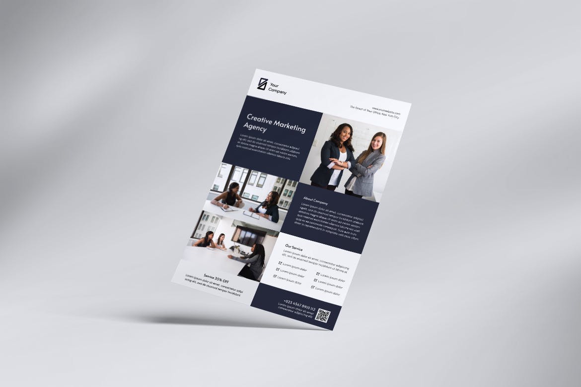 商业宣传海报模板 Business Flyer 设计素材 sucaiwan.com