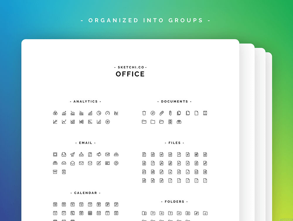 2000+线条图标和图标字体 图标素材 sucaiwan.com