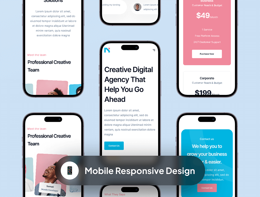 高级数字代理网站Web模板 APP UI sucaiwan.com