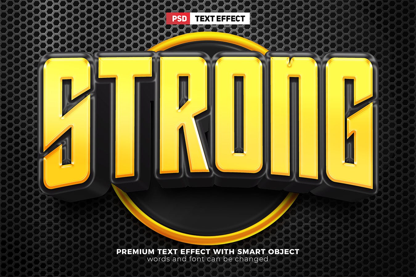 强大的电子竞技团队3D文本效果 Strong Esport Team 3D Text Effect 插件预设 sucaiwan.com