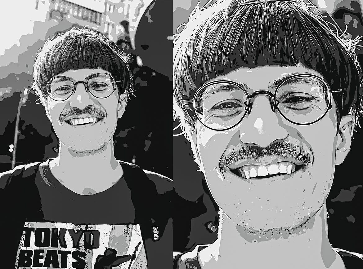 插画照片效果PS动作 Illustration Photo Effect for Photoshop 插件预设 sucaiwan.com