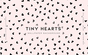 小心形无缝图案素材 Tiny Hearts