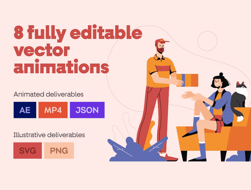 Сharacters完全可编辑的动画矢量插图包 Сollaborative Сharacters Animated Illustration Pack 图标素材 sucaiwan.com