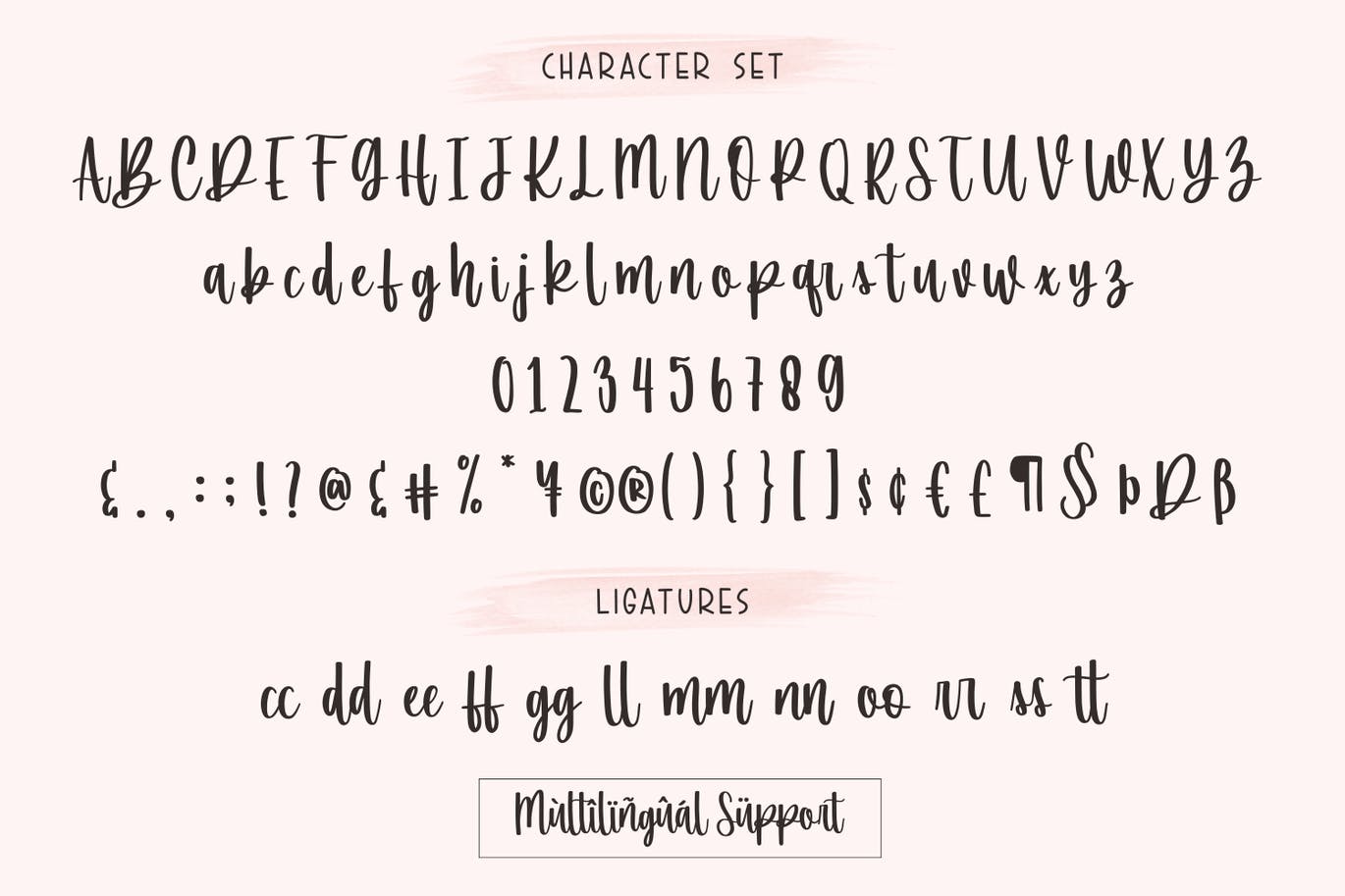 春季营销手写手绘字体 Spring Market – Handwritten Font 设计素材 sucaiwan.com