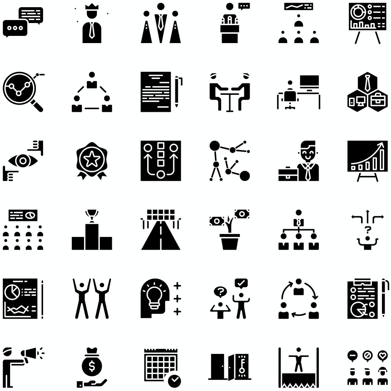 商业发展业务图标集 Business Icon Pack 图标素材 sucaiwan.com