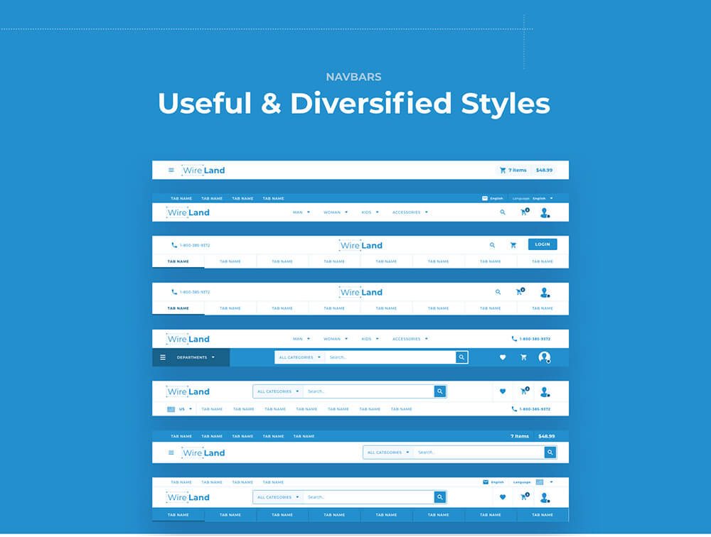 用于电子商务的大量线框库集合 APP UI sucaiwan.com