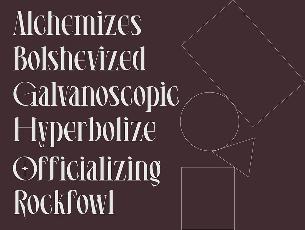 衬线浓缩字体 设计素材 sucaiwan.com