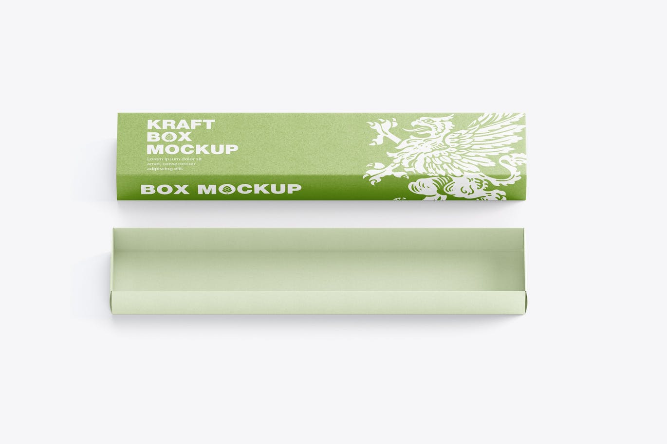 长矩形纸盒设计样机 Slide Colored Box Mockup 样机素材 sucaiwan.com