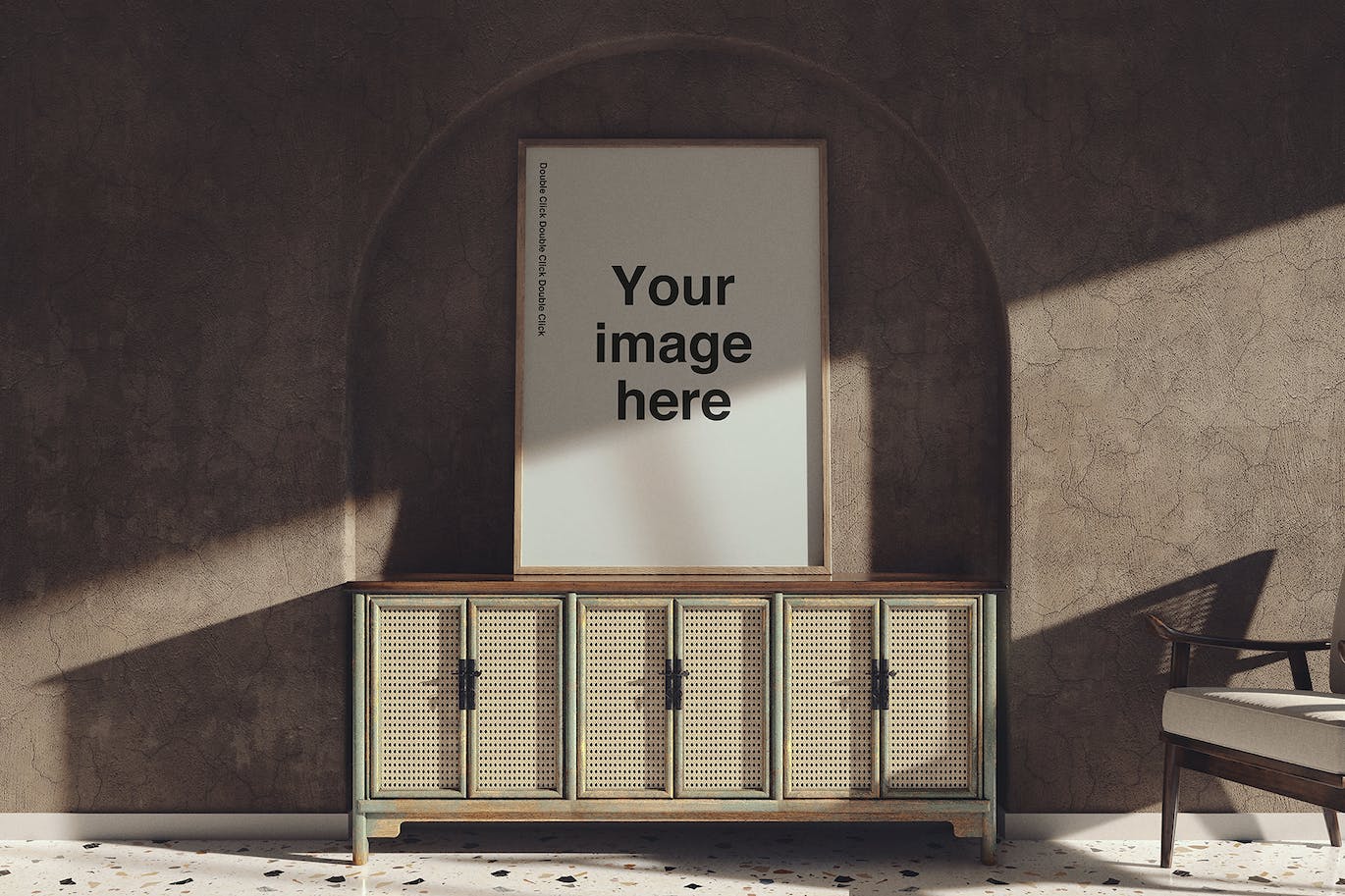 曲线拱门建筑画廊画框作品展示场景样机 Curved Gallery Scene Mockups 样机素材 sucaiwan.com