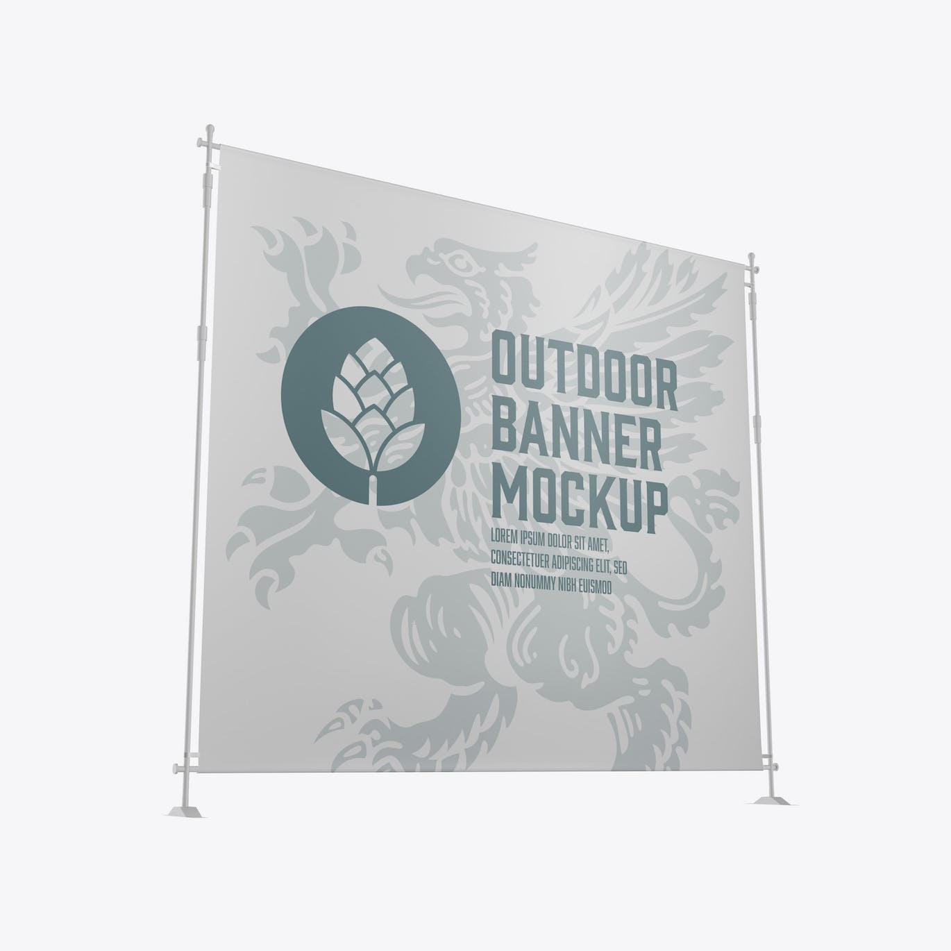 广告架海报广告展示样机 Advertising Stand Mockup 样机素材 sucaiwan.com