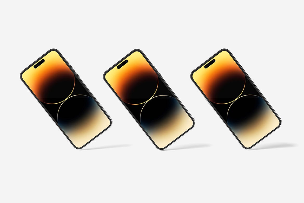 新款iPhone14 Pro Max苹果手机样机 iPhone 14 Pro Max Mockup 样机素材 sucaiwan.com