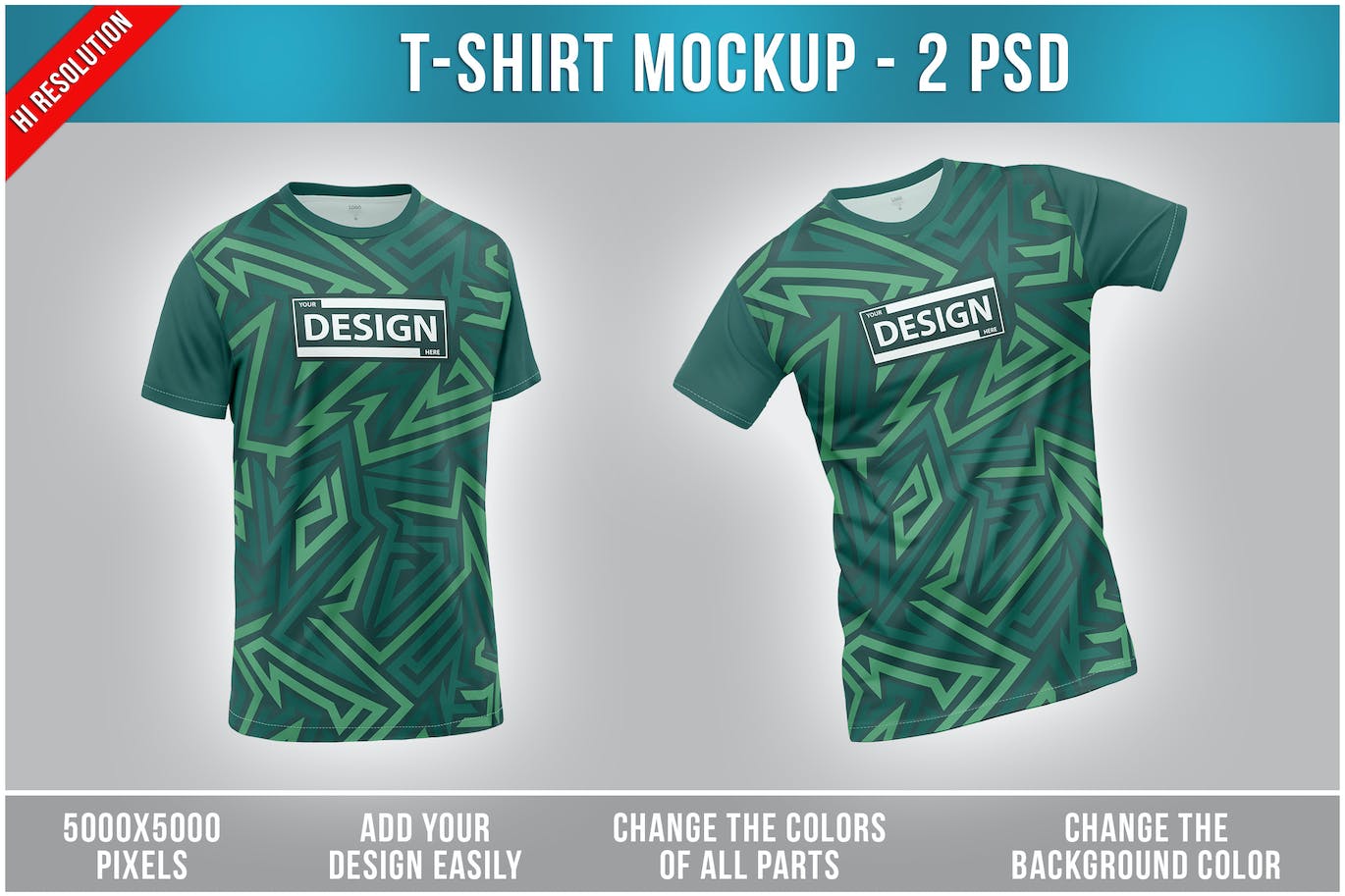 圆领T恤服装效果图样机 T-Shirt Mockup 样机素材 sucaiwan.com