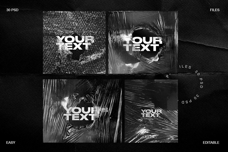 30个高分辨率塑料保鲜膜纹理样机模板独特集合 30 PSD Plastic Mockup Templates 样机素材 第9张-素材湾丨精选海外优质设计素材资源 30个高分辨率塑料保鲜膜纹理样机模板独特集合 30 PSD Plastic Mockup Templates 样机素材 sucaiwan.com