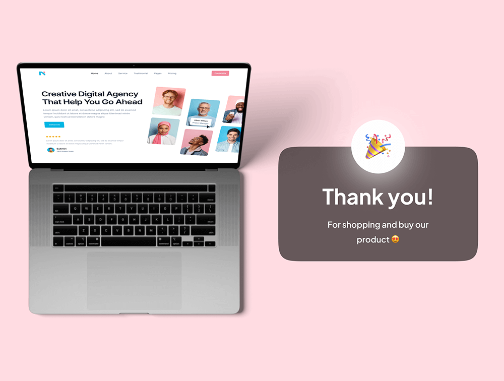 高级数字代理网站Web模板 APP UI sucaiwan.com