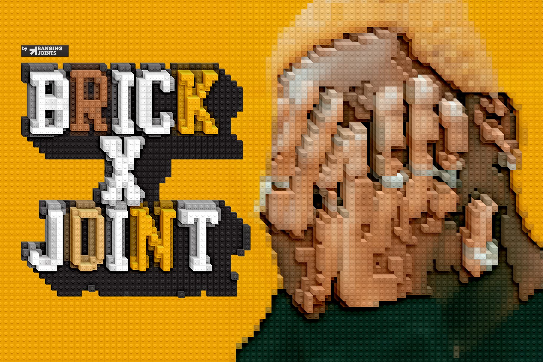 高质量复古乐高几何马赛克风格创意3D积木效果PS动作素材 BrickJoint Effect Action 插件预设 第1张-素材湾丨精选海外优质设计素材资源 高质量复古乐高几何马赛克风格创意3D积木效果PS动作素材 BrickJoint Effect Action 插件预设 sucaiwan.com