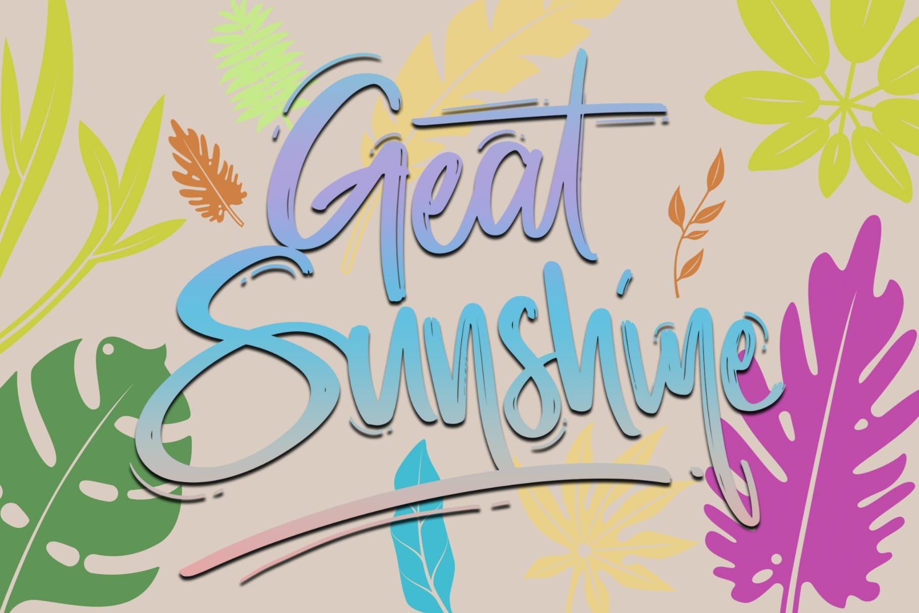 春天叶子元素印章Procreate笔刷 Hello Spring | Stamp Brushes 笔刷资源 sucaiwan.com