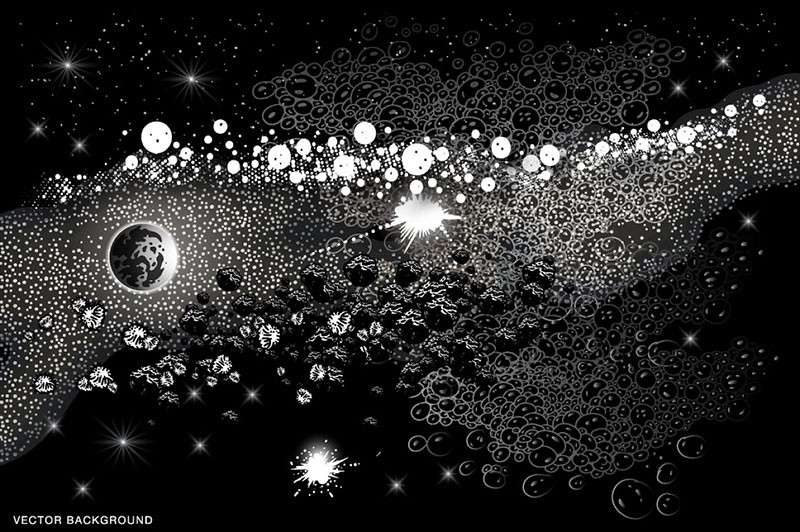 科幻漫画宇宙元素AI笔刷套装 笔刷资源 sucaiwan.com