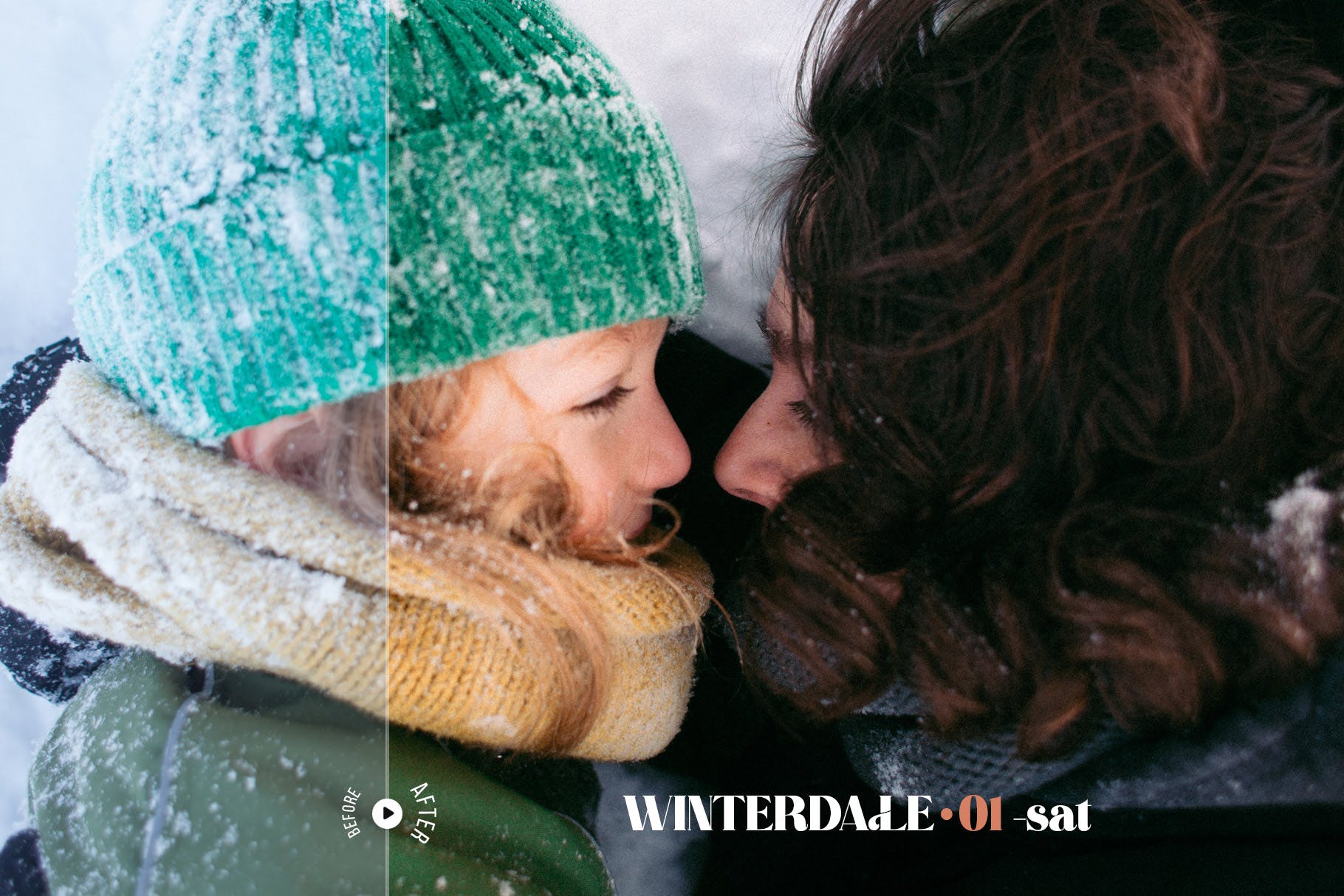 冬季人物摄影照片后期修图LR预设 Winterdale Lightroom Presets 插件预设 sucaiwan.com