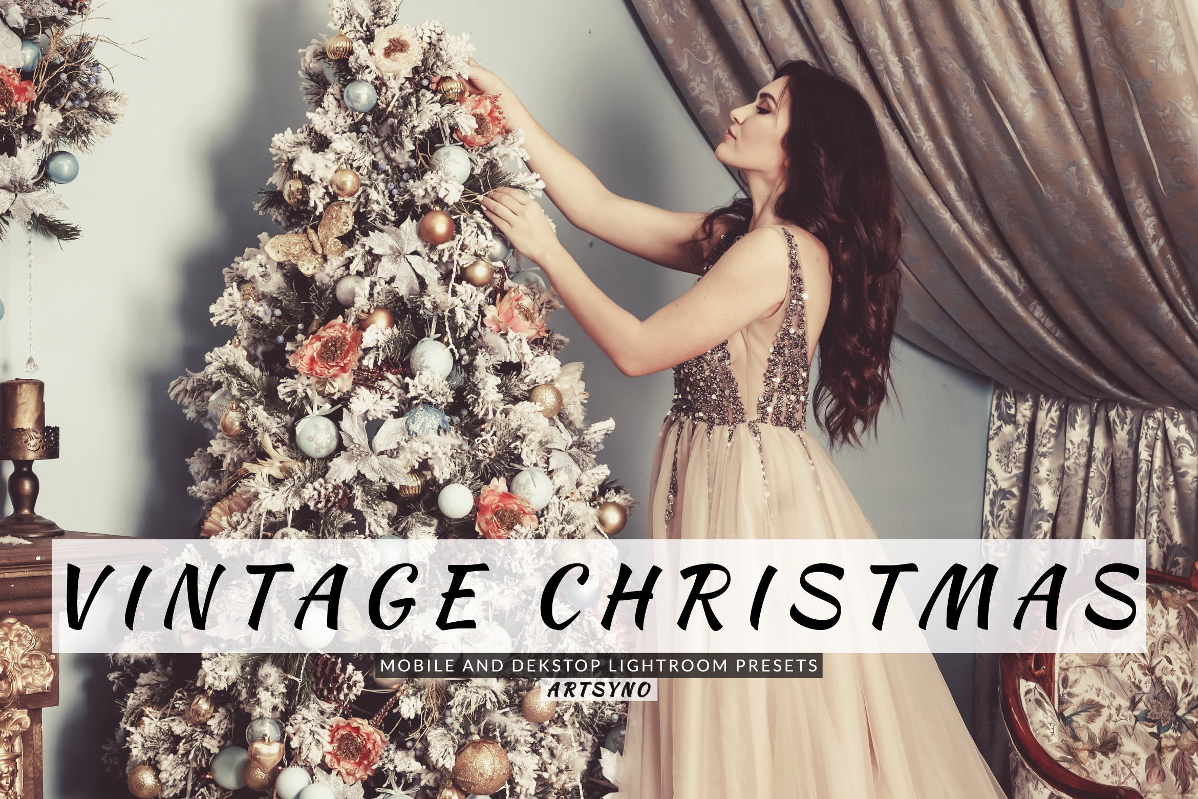 圣诞照片处理复古滤镜LR预设 Vintage Christmas Lightroom Presets DekstopMobile 插件预设 sucaiwan.com