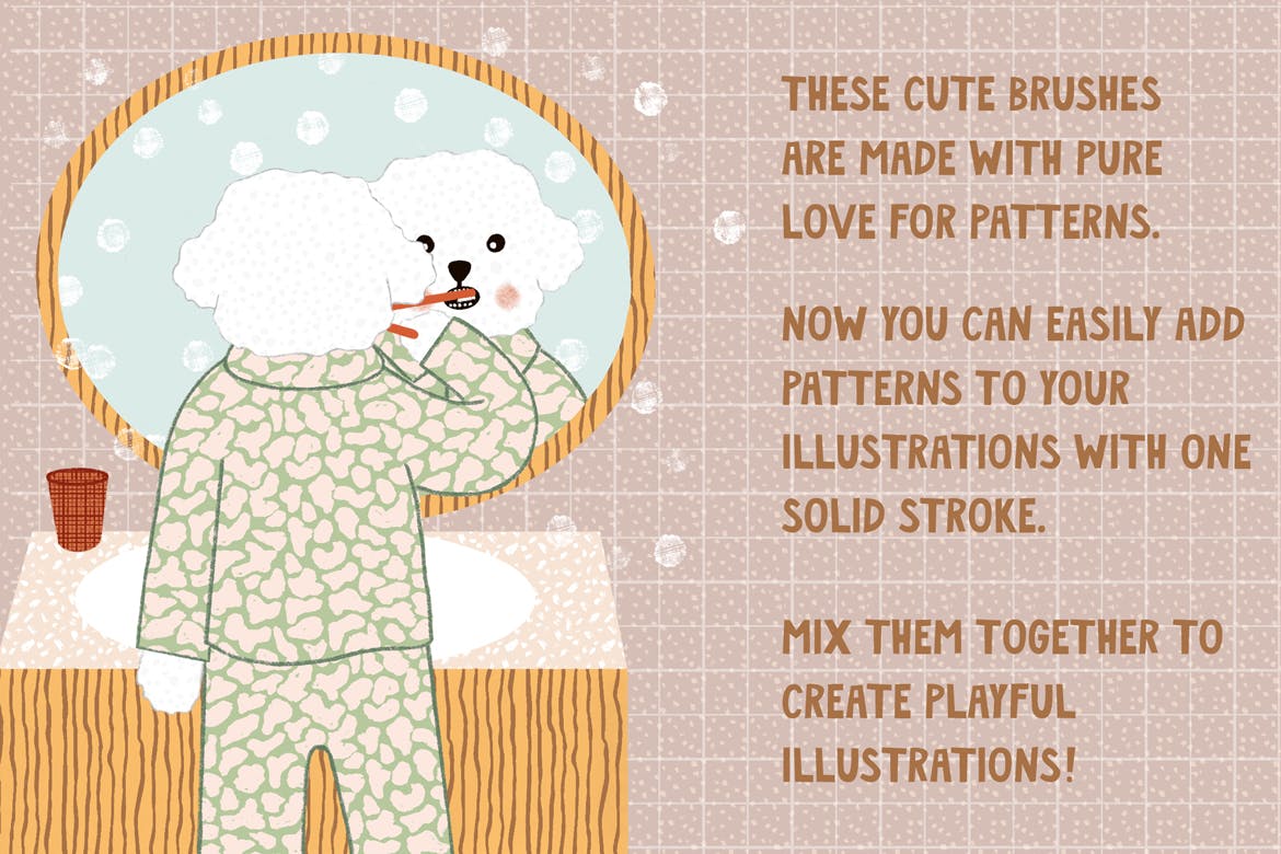 花纹图案Procreate笔刷 Pattern Brushes for Procreate 笔刷资源 第3张-素材湾丨精选海外优质设计素材资源 花纹图案Procreate笔刷 Pattern Brushes for Procreate 笔刷资源 sucaiwan.com