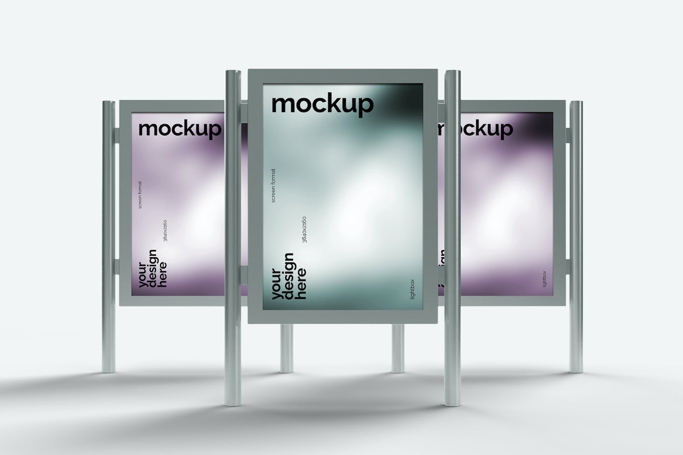 城市街头灯箱海报样机 City Light Poster Mockup 样机素材 sucaiwan.com