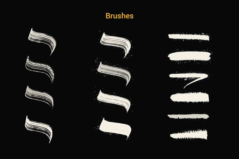 14个用于Procreate的书法笔刷 笔刷资源 sucaiwan.com