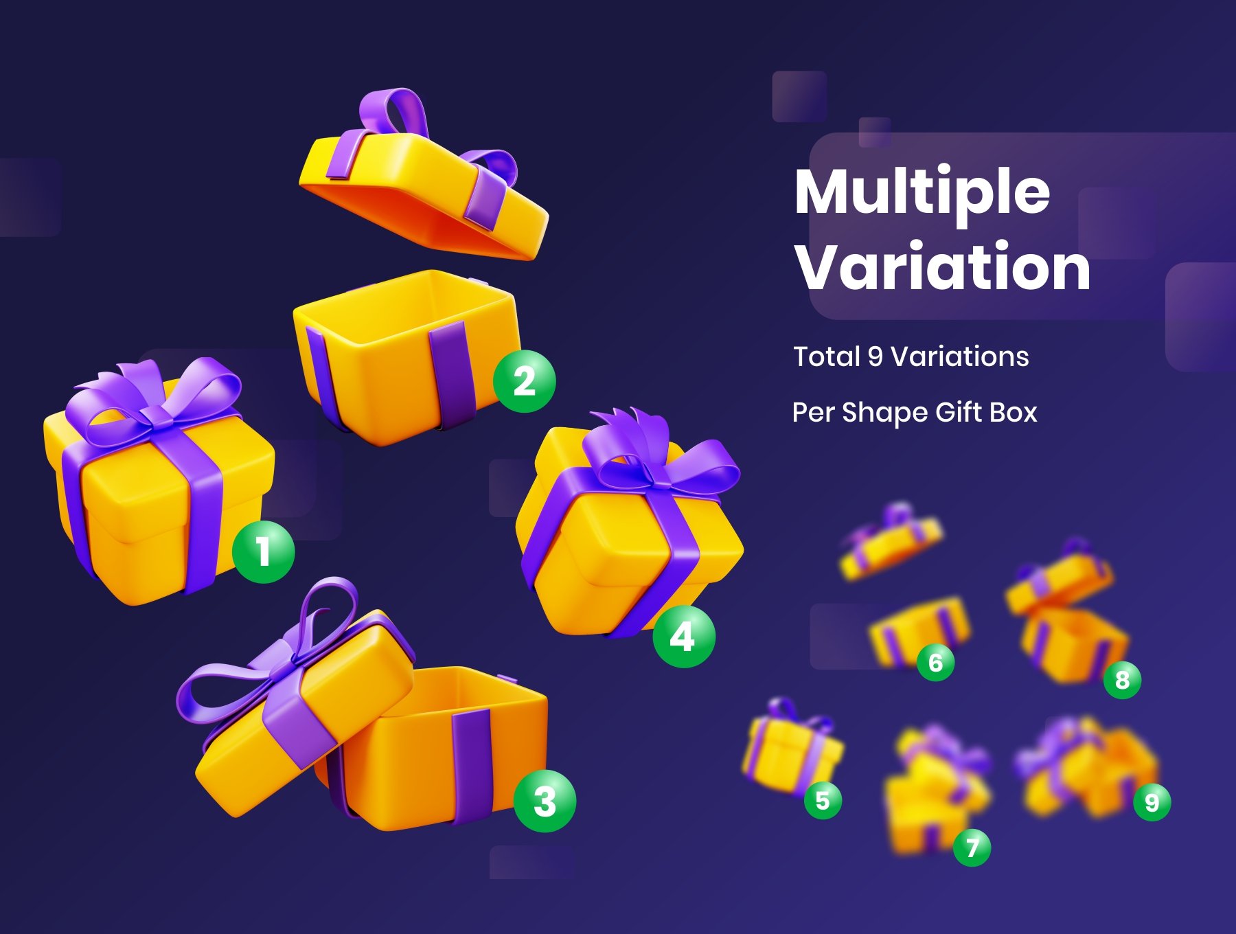 高质量三维渲染高级礼品盒礼物盒子3D插画素材集 Gift Boxes – 3D Illustration 图标素材 第3张-素材湾丨精选海外优质设计素材资源 高质量三维渲染高级礼品盒礼物盒子3D插画素材集 Gift Boxes – 3D Illustration 图标素材 sucaiwan.com