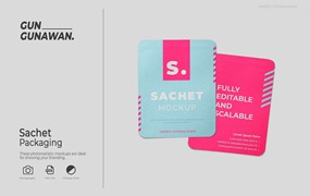 香囊袋包装设计样机 Sachet Packaging Mockup