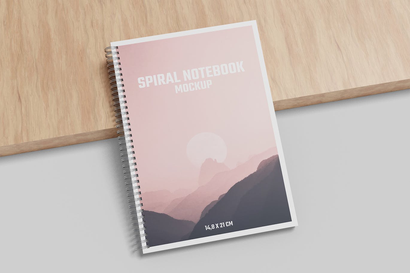 A5螺旋笔记本设计样机 A5 Spiral Notebook Mockup 样机素材 sucaiwan.com