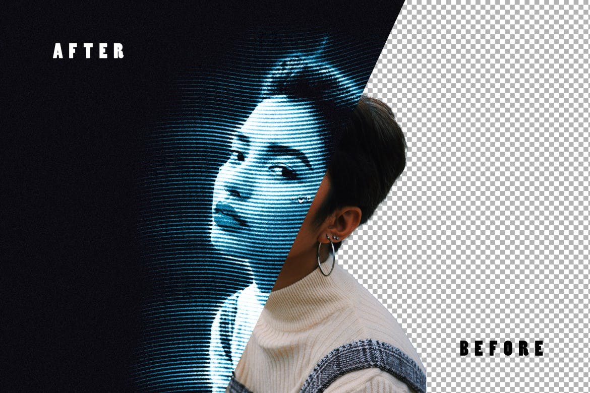 全息光照片效果PS图层样式 Holo Light Photo Effect 插件预设 sucaiwan.com