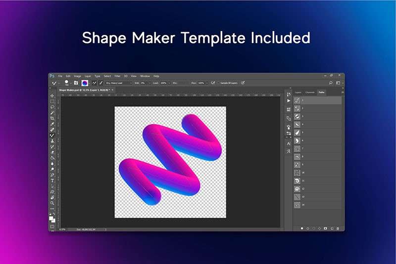 3D流体立体渐变效果PS笔刷套装,附视频教程 笔刷资源 第5张-素材湾丨精选海外优质设计素材资源 3D流体立体渐变效果PS笔刷套装,附视频教程 笔刷资源 sucaiwan.com