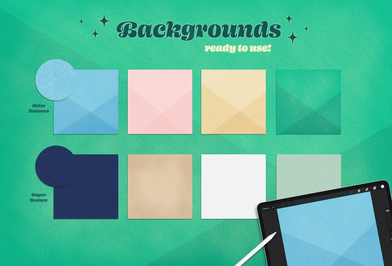 3D字母制作工具Procreate笔刷 3D Letters Toolkit 笔刷资源 sucaiwan.com